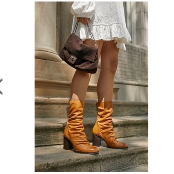 New Free People Elle Block Heel Boots Size 10 NWT - Picture 2 of 16